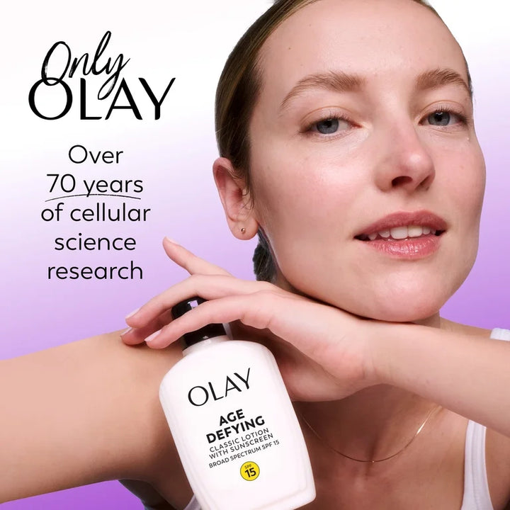 Olay Age Defying Classic Daily Renewal Lotion with SPF 15, 4.0 fl oz