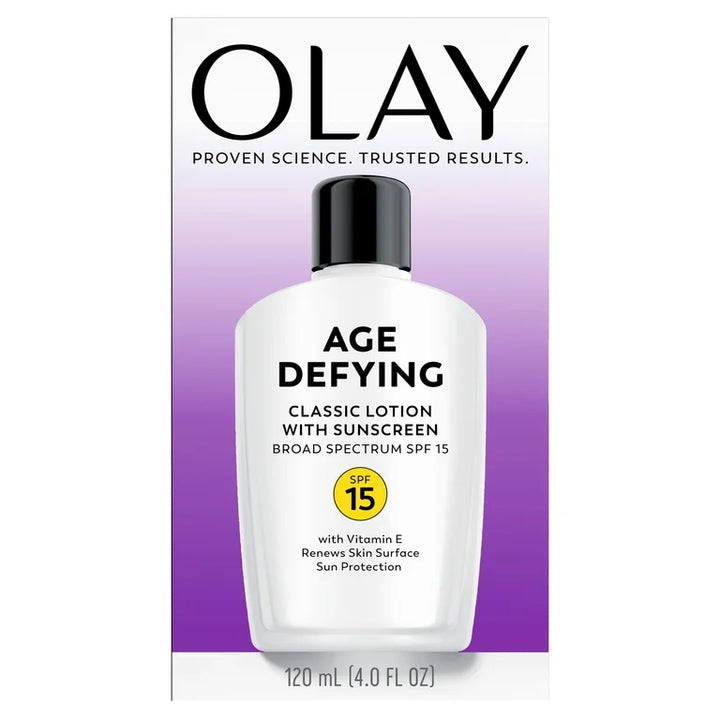 Olay Age Defying Classic Daily Renewal Lotion with SPF 15, 4.0 fl oz