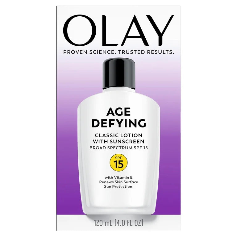Olay Age Defying Classic Daily Renewal Lotion with SPF 15, 4.0 fl oz