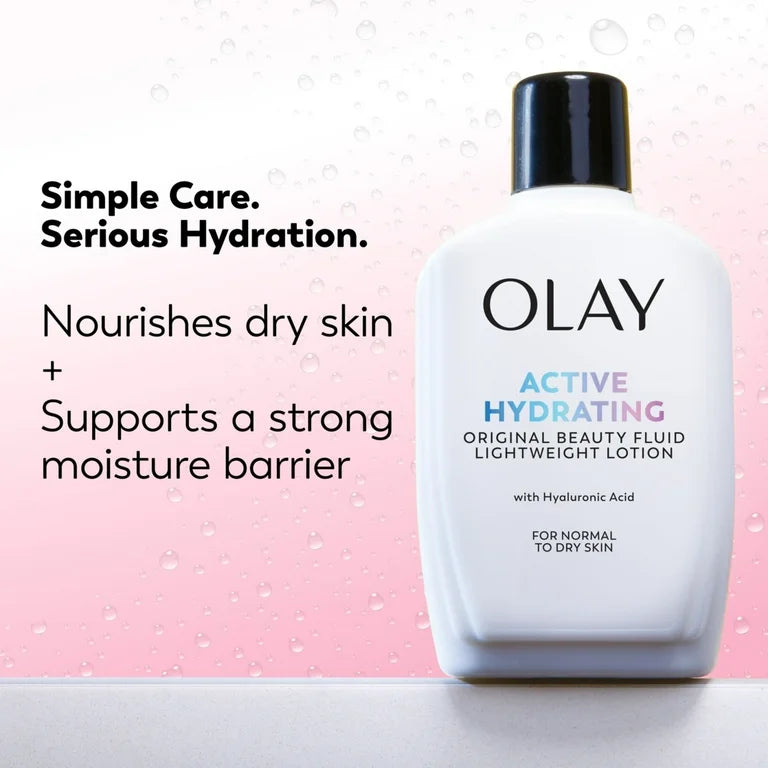 Olay Active Hydrating Beauty Fluid Lotion, 4 Ounces