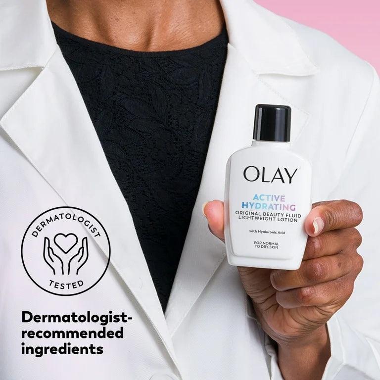 Olay Active Hydrating Beauty Fluid Lotion, 4 Ounces