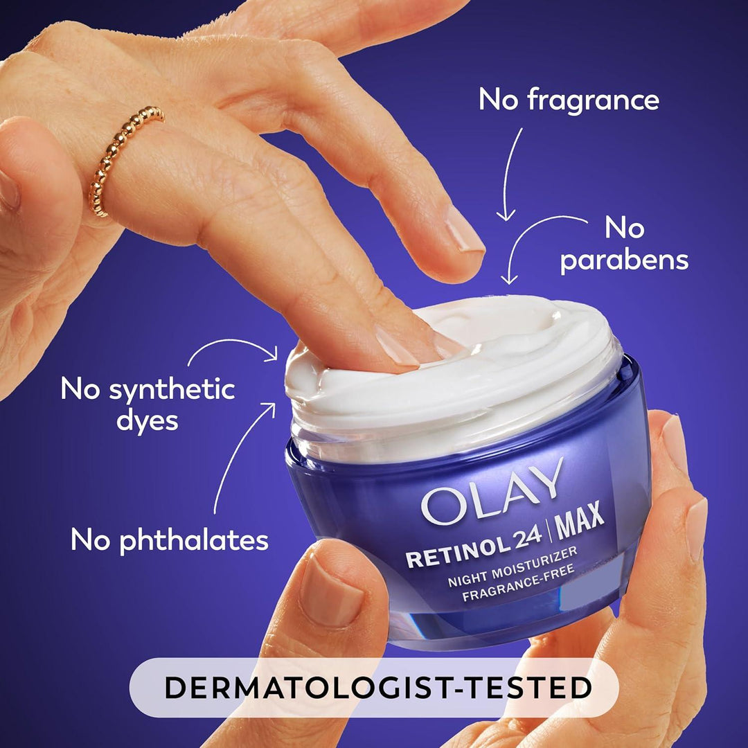 Olay Regenerist Retinol 24 Max Night Face Cream Moisturizer - Fragrance Free