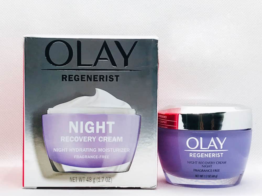 Olay Regenerist Night Recovery Cream Face Moisturizer Fragrance Free