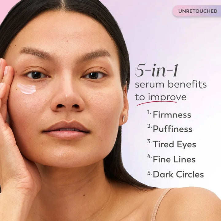 Olay Super Eye Serum - Vitamin C, Caffeine, Niacinamide, Amino Peptide, Aloe Vera - Brightens Dark Circles, Anti-Wrinkle, Anti-Aging, Brightening, Smooths Fine Lines, Firming, Hydrating, 0.45 Oz