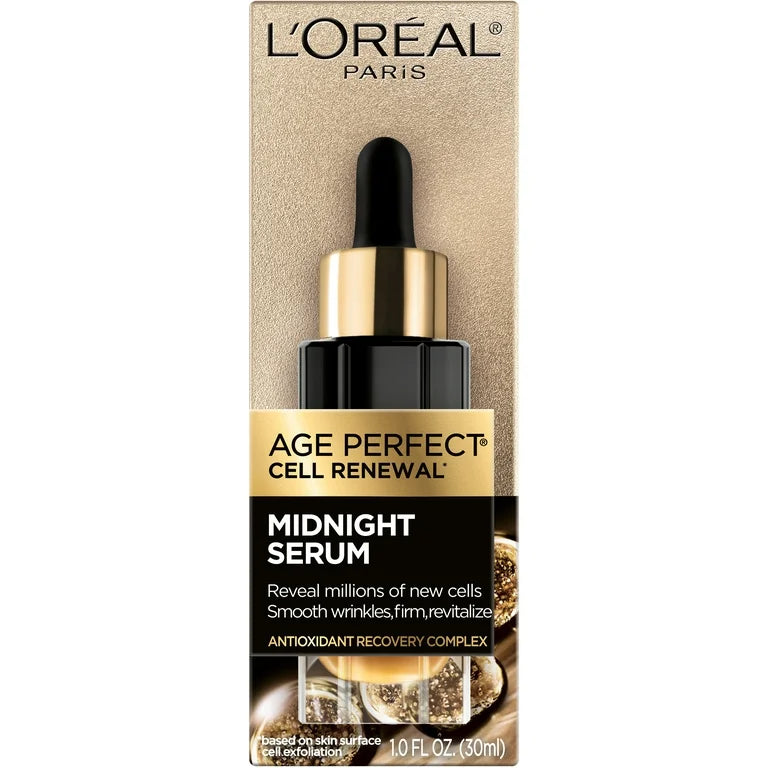 Loreal Paris Age Perfect Cell Renewal Midnight Serum, Anti-Aging Complex, 1 fl oz