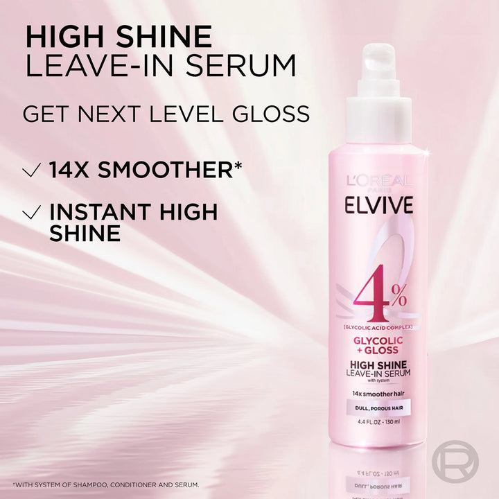 Loreal Paris Elvive Glycolic Gloss Shine Enhancing Serum 130ml