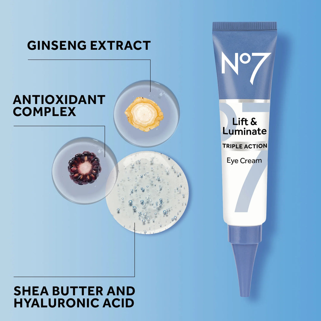 No7 Lift & Luminate Triple Action Eye Cream - 15ml