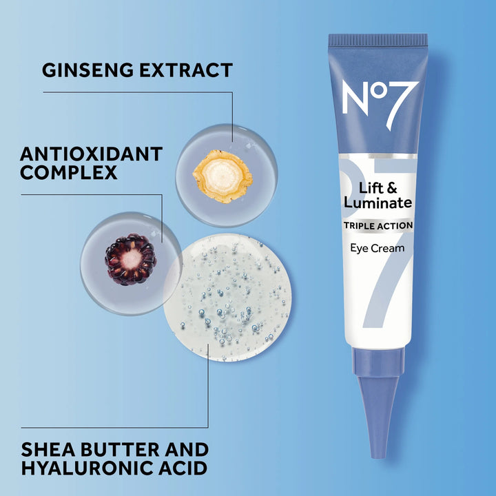 No7 Lift & Luminate Triple Action Eye Cream - 15ml