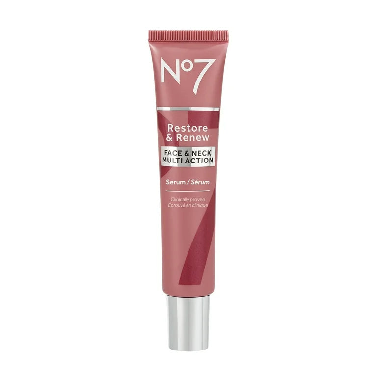 No7 Restore & Renew Face & Neck Multi Action Serum 15ml
