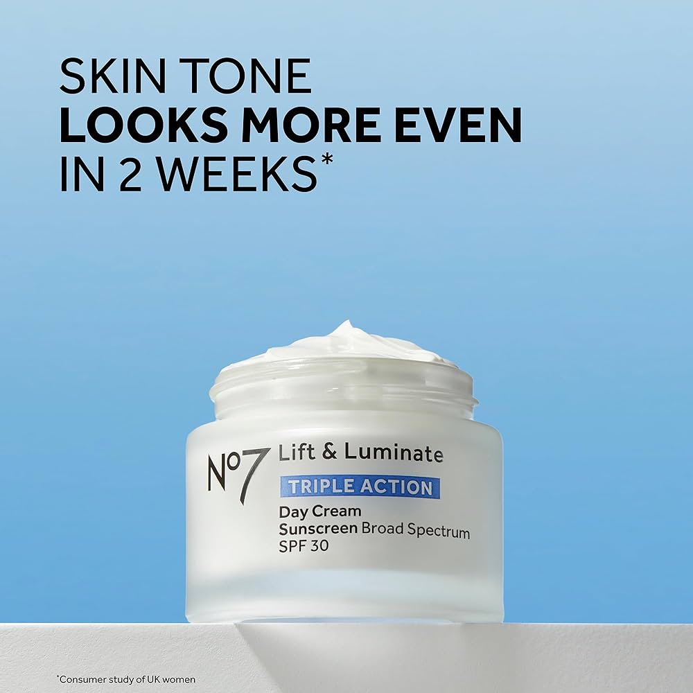 No7 Lift & Luminate Triple Action Fragrance Free Day Cream SPF 30 - 50ml