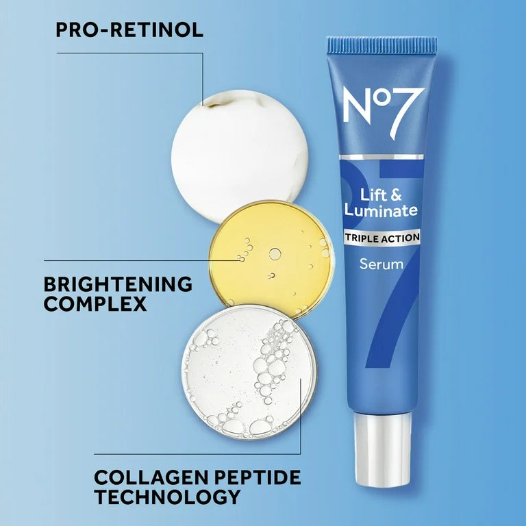 No7 Lift & Luminate Triple Action Face Serum 30ml