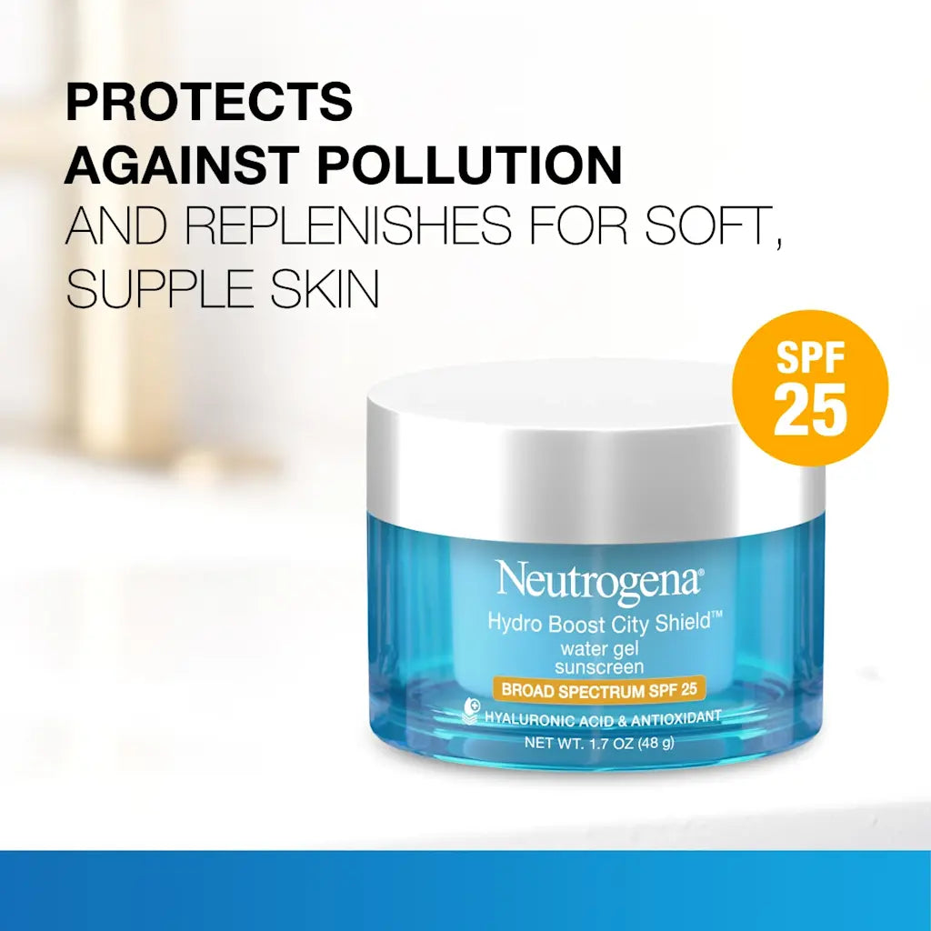 Neutrogena Hydro Boost City Shield Water Gel with Broad Spectrum SPF 25 EXP: 2/27