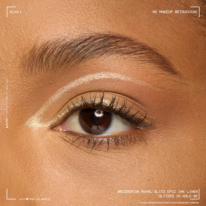 Nyx Bridgerton Royal Epic Ink Liner Glitz - Glitzed in Gold