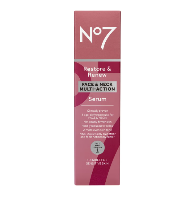 No7 Restore & Renew Face & Neck Multi Action Serum 50ml