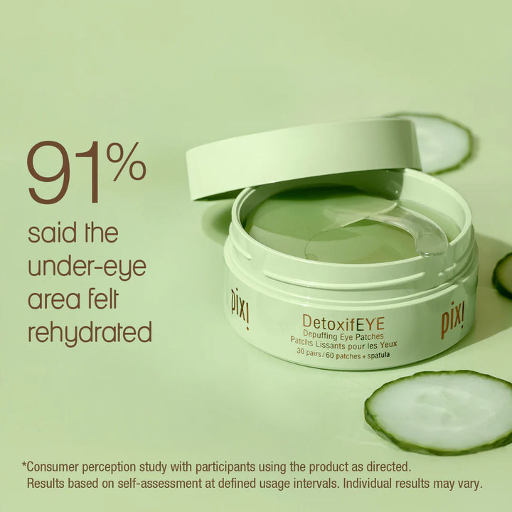 Pixi Skintreats DetoxifEYE caffeine and cucumber - 30 Paires