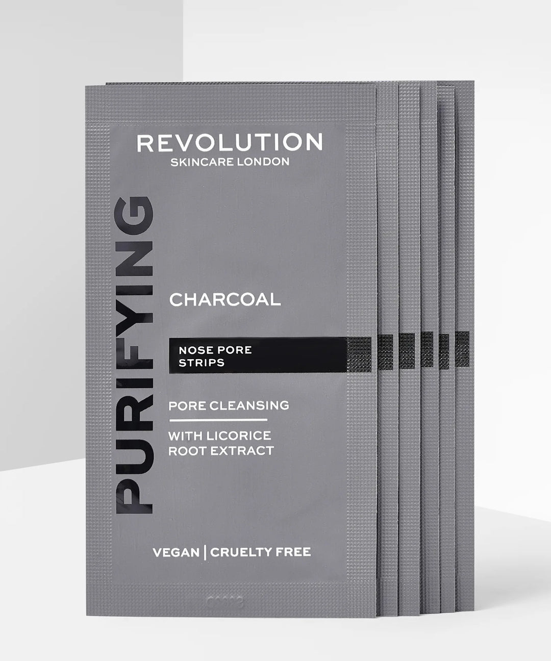 Revolution Skincare Pore Cleansing Charcoal Nose Strips -6 strips