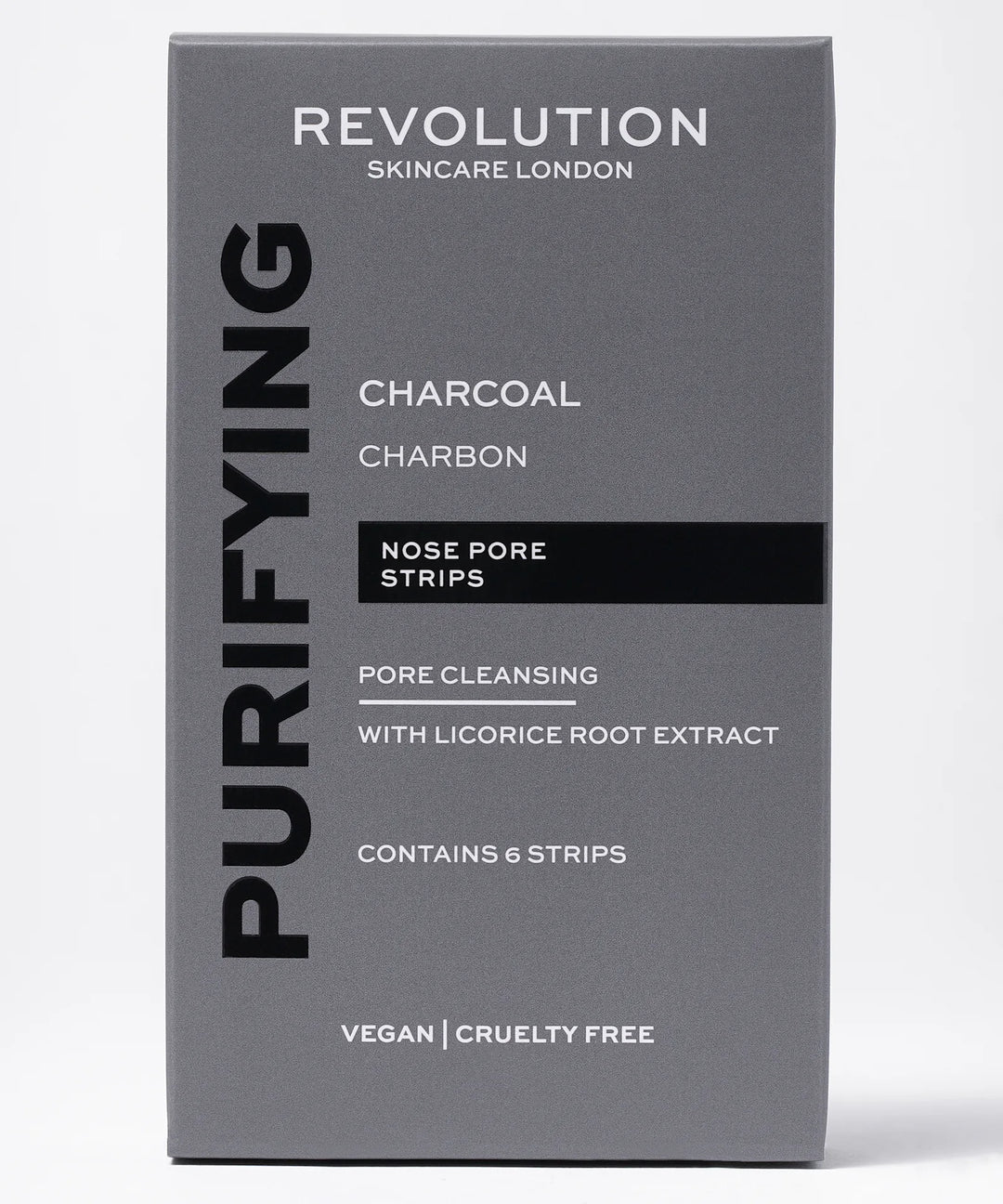 Revolution Skincare Pore Cleansing Charcoal Nose Strips -6 strips