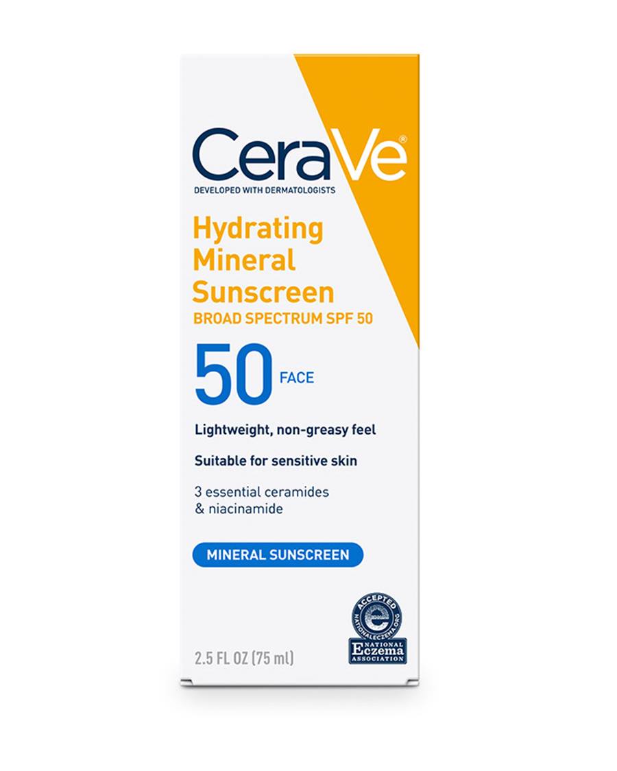 Cerave Hydrating Mineral Sunscreen SPF 50 Face Lotion - 75ml