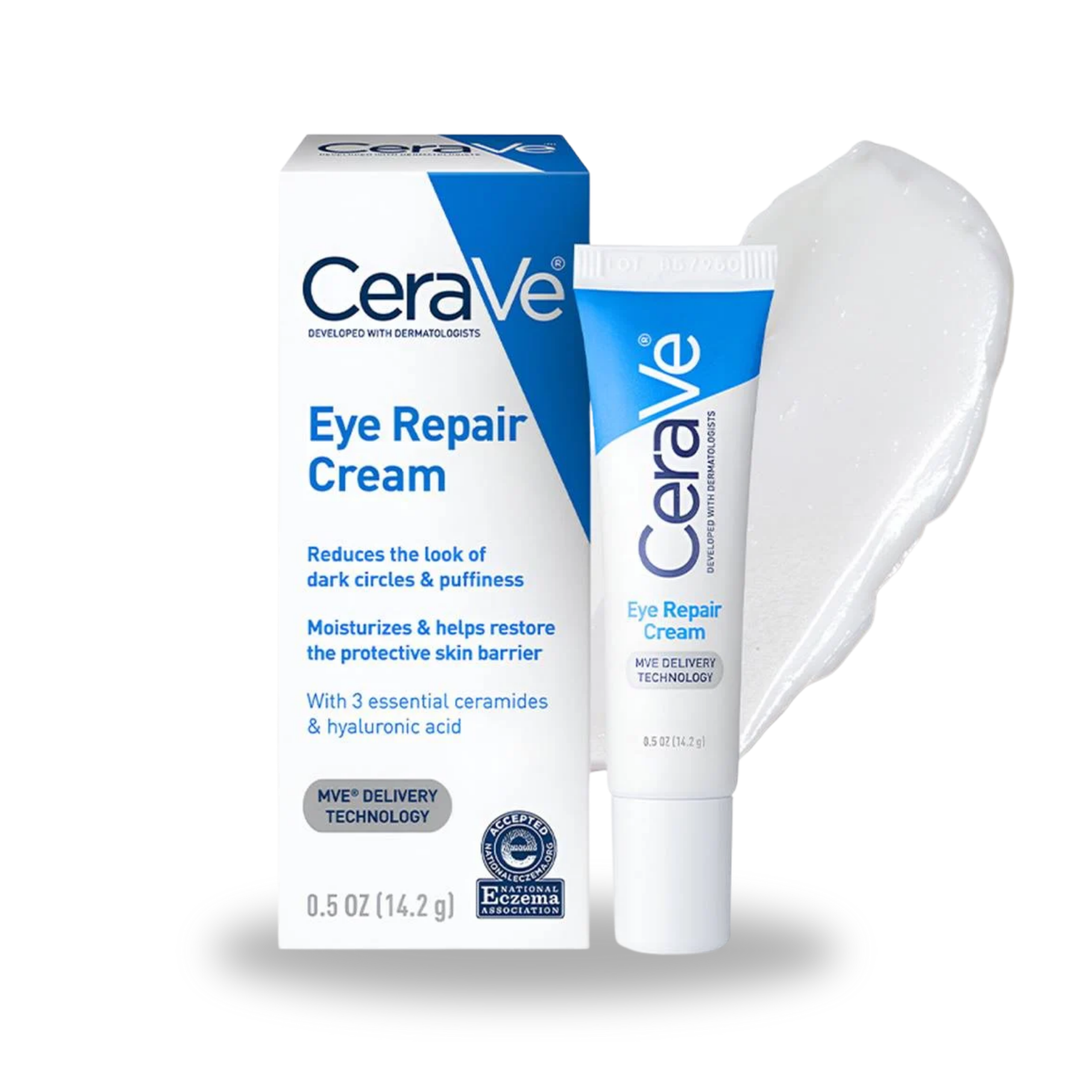 CeraVe Hydration Duo: Hydrating Hyaluronic Acid Serum + Eye Repair Cream Bundle