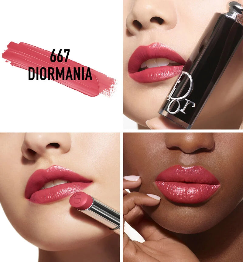Dior Addict Hydrating Shine Lipstick - 90% Natural-Origin Ingredients - Refillablel 667 Diormania