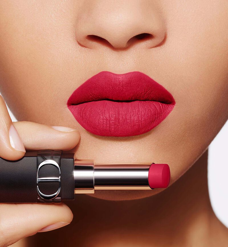 Dior Rouge Forever Transfer-Proof Lipstick - Ultra Pigmented Matte - Bare-Lip Feel Comfort 760 Forever Glam