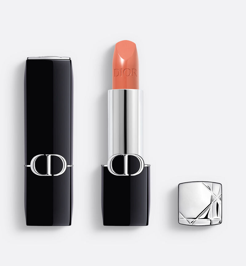 Dior Rouge Couture Color Lipstick - Velvet, Satin and New Veil Finishes - Hydrating Floral Lip Care - Long Wear 219 Rose Montaigne