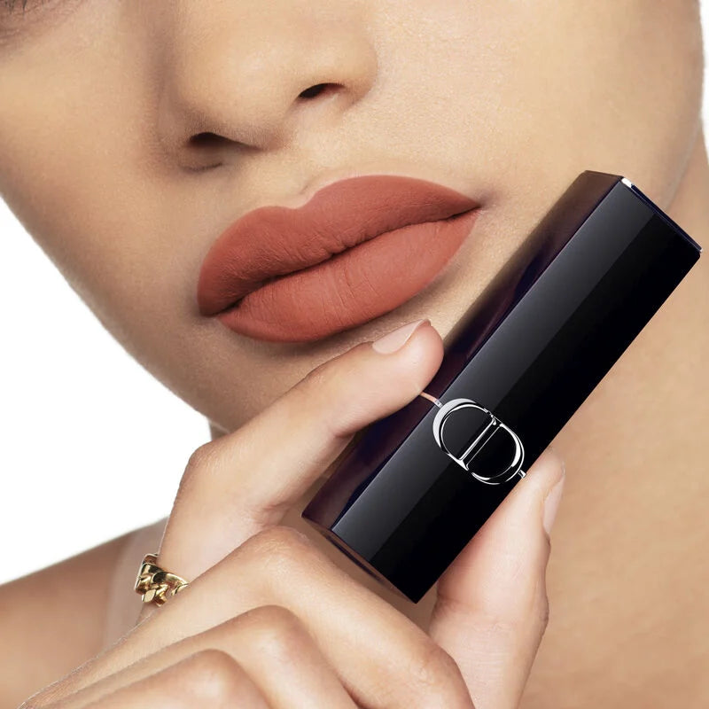 Rouge Dior Couture Color Lipstick - Velvet, Satin and New Veil Finishes - Hydrating Floral Lip Care - Long Wear 200 Nude Touch
