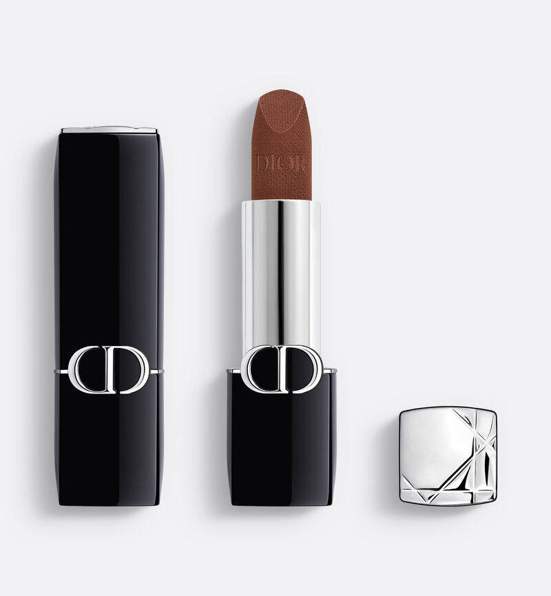 Rouge Dior Couture Color Lipstick - Velvet, Satin and New Veil Finishes - Hydrating Floral Lip Care - Long Wear 320 Virtuose