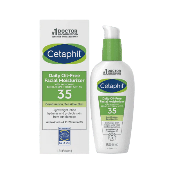 Cetaphil Face Moisturizer, Daily Oil Free Facial Moisturizer with SPF 35
