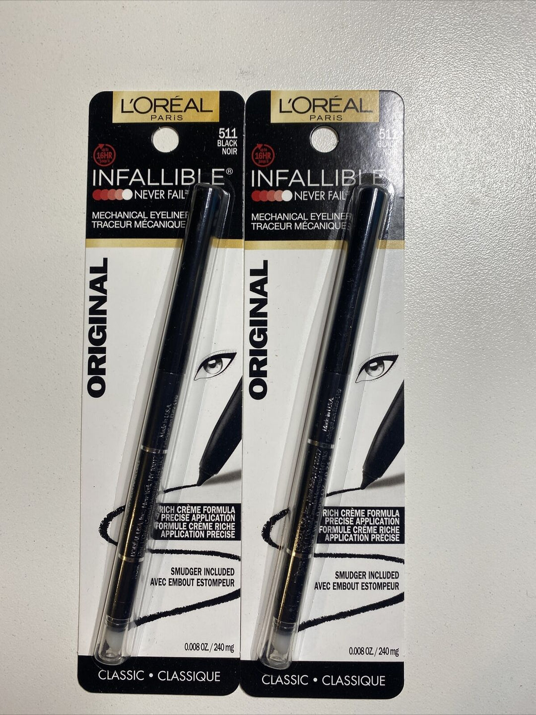 Loreal Paris Infallible Never Fail 16HR Eyeliner Pencil  511 Black Noir