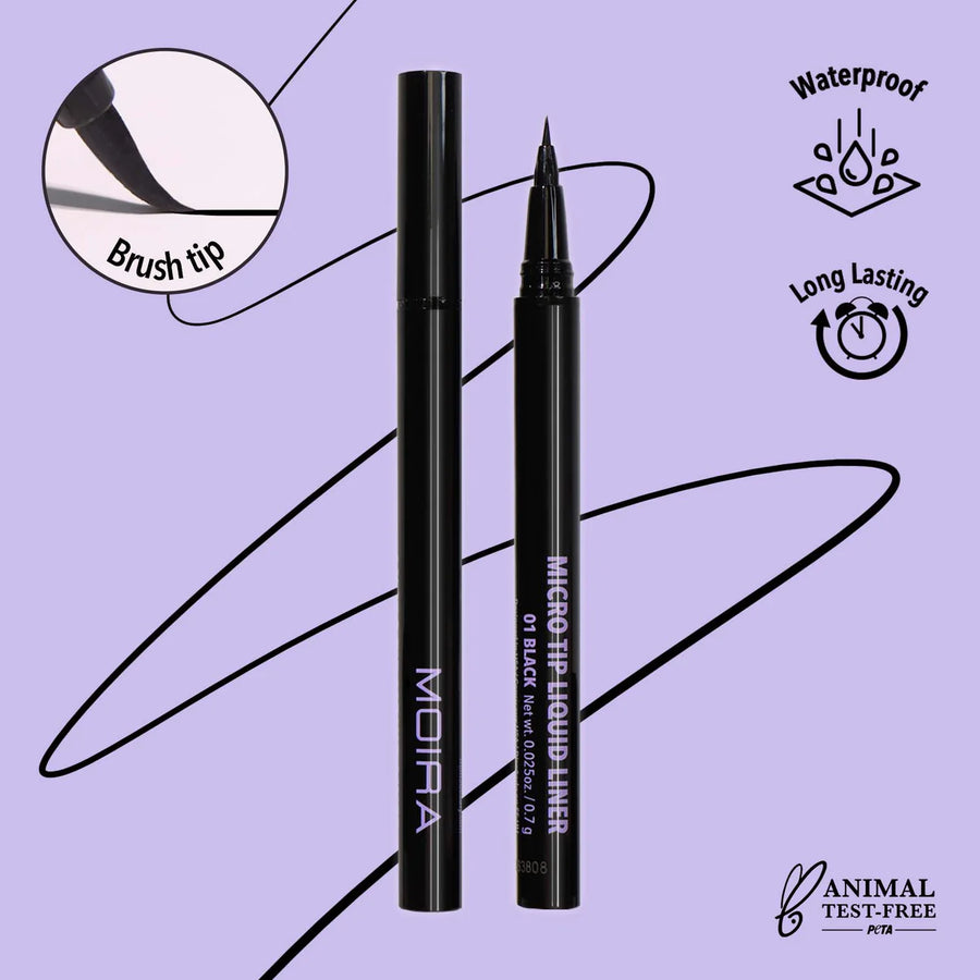 Moira Cosmetics Micro Tip Liquid Liner (001, Black)