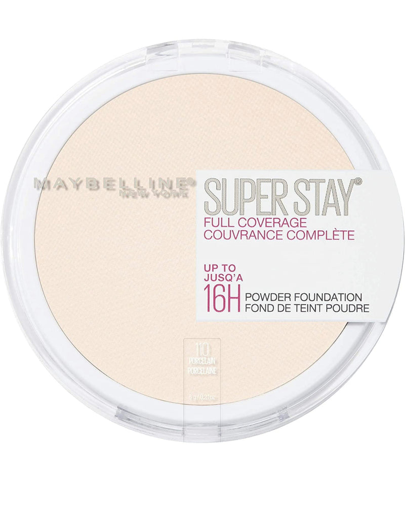 Maybelline Super Stay Full Coverage Powder Foundation Makeup 110 porgelain