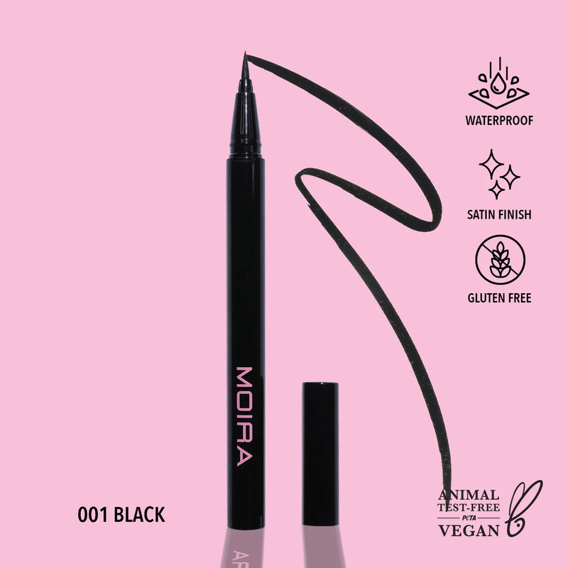 Moira Cosmetics Precision Liquid Liner (001, Black)