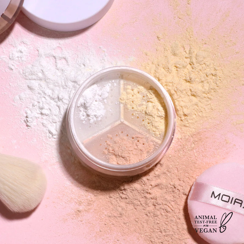 Moira Cosmetics Set & Correct Loose Setting Powder (002, Translucent)