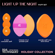 Real Technique Light Up The Night Puff Set