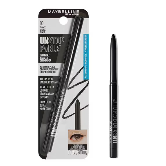Maybelline Unstoppable Eyeliner Pencil, Waterproof 10 Onyx