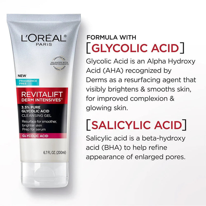 Loreal Paris 3.5% Glycolic Acid Cleanser gel
