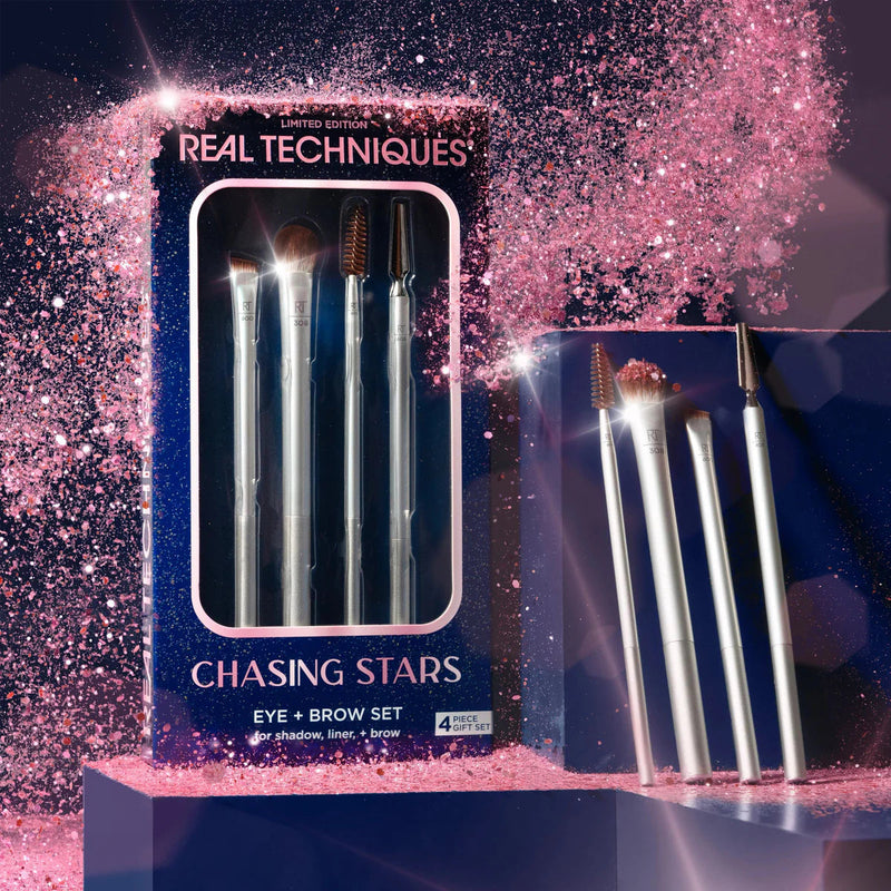 Real Techniques Chasing Stars Limited Edition Eye + Brow Brush Set