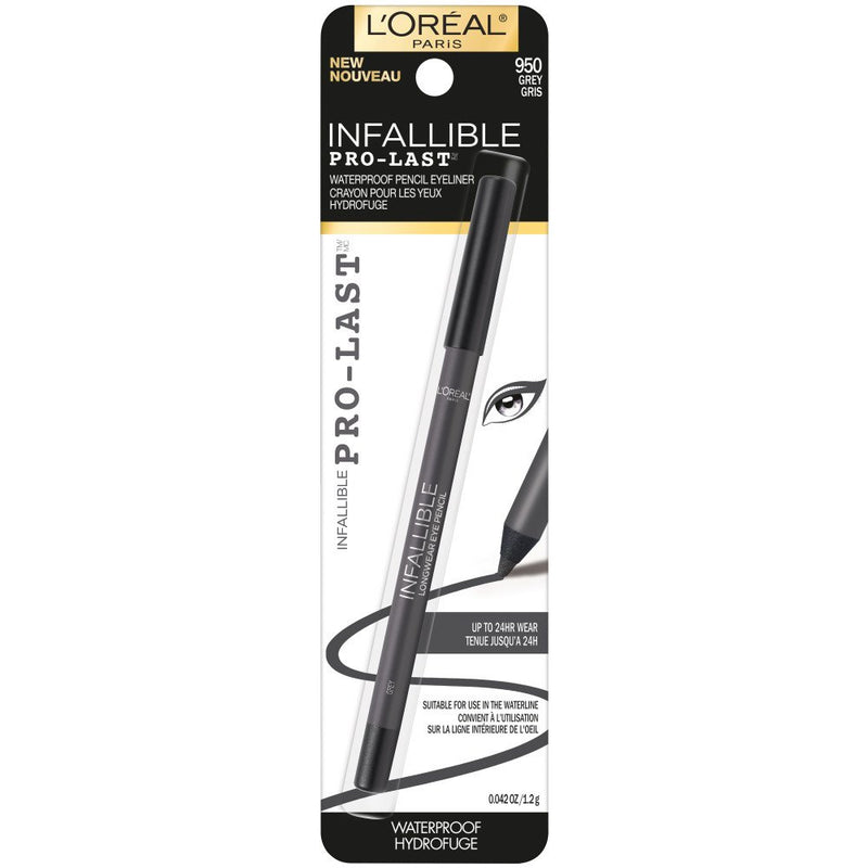 Loreal Infallible Pro-Last Waterproof, Up to 24HR Pencil Eyeliner- 950 Gray