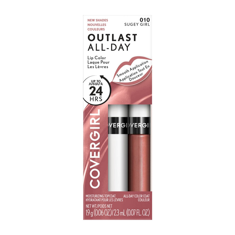 Covergirl Outlast All-Day Lip Color with Topcoat - Sugey Girl