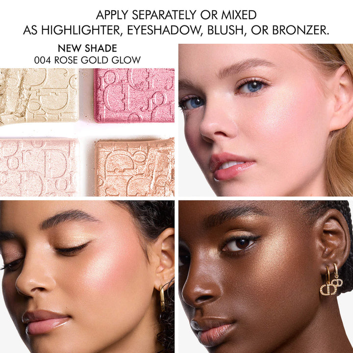 DIOR  Backstage Glow Maximizer Face Palette - 004 Rose Gold Glow