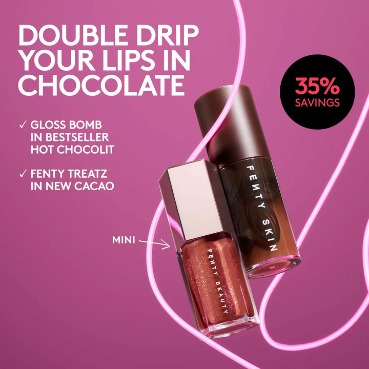 Fenty Skin Chocolit Treatz Lip Luminizer + Lip Oil Duo