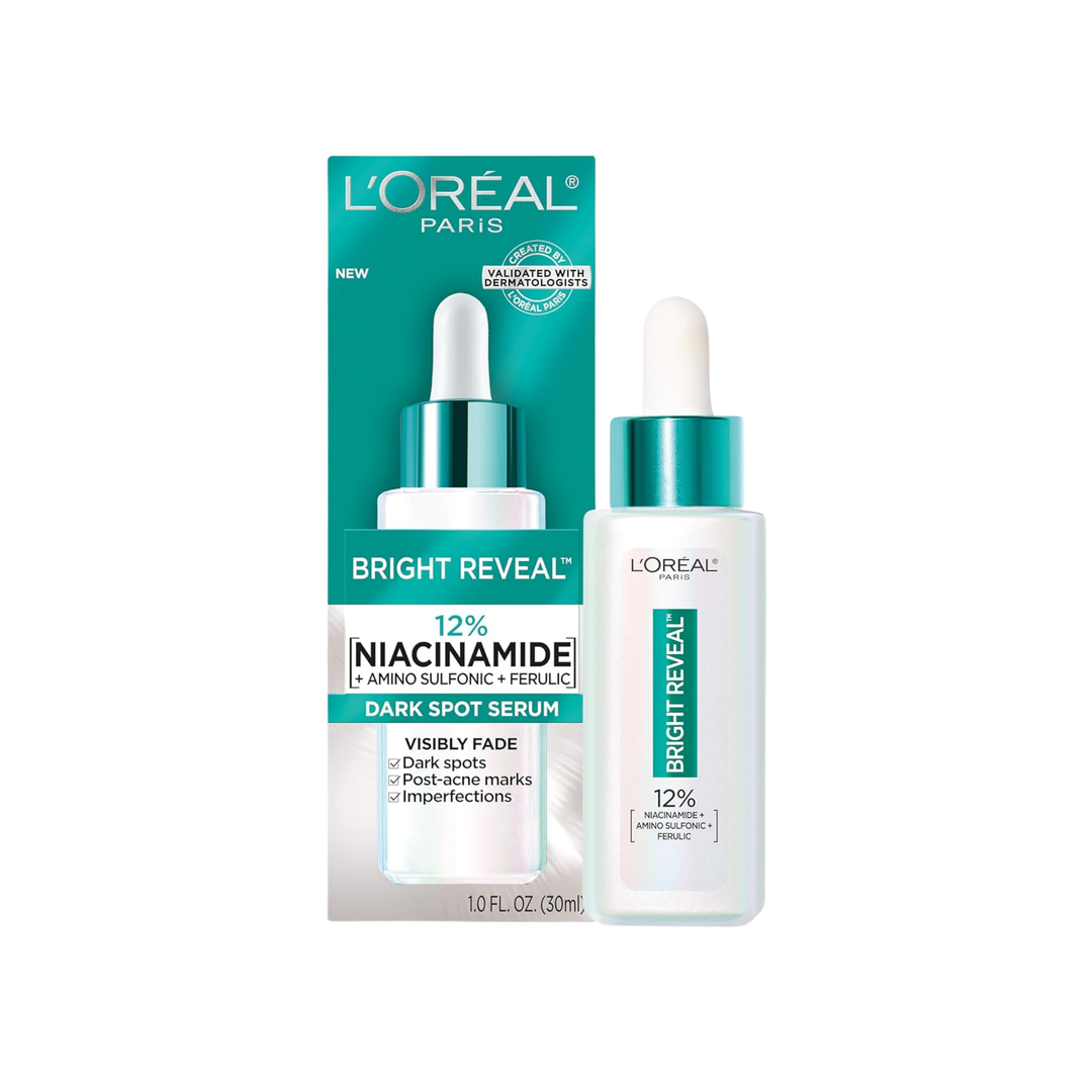 Loreal Paris Bright Reveal 12% [Niacinamide + Amino Sulfonic + Ferulic] Dark Spot Serum