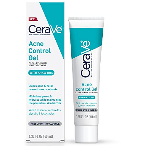 Cerave Salicylic Acid Acne Control Gel, Acne Treatment for Face 40 ml Exp 1/27
