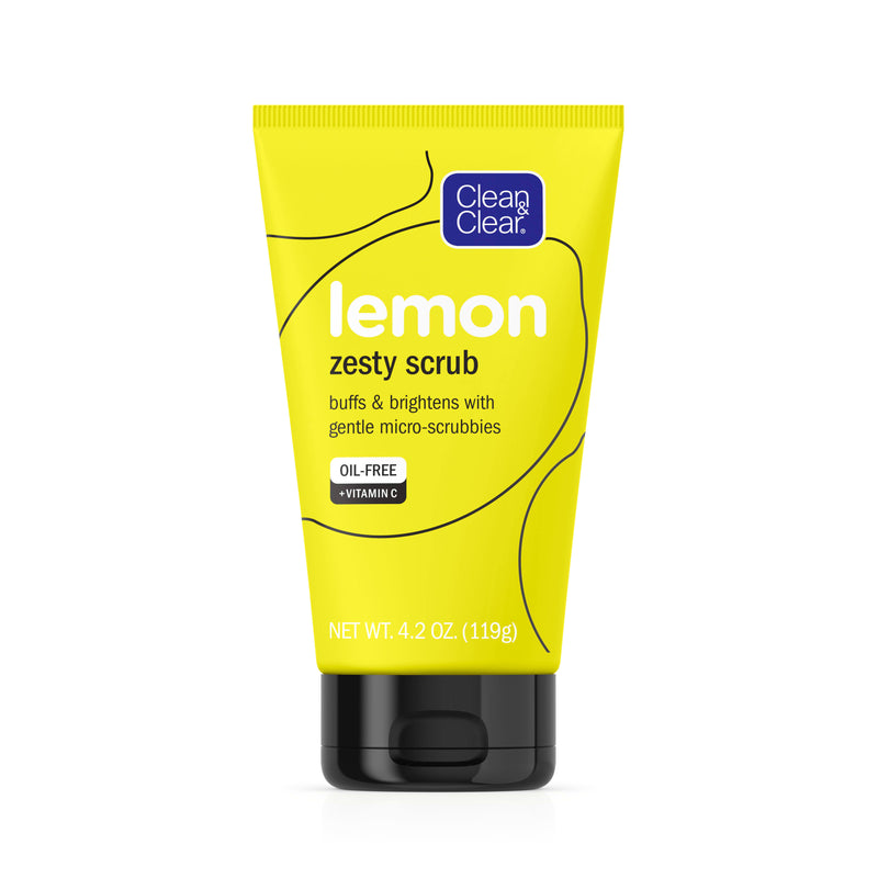 Clean And Clear Lemon Zesty Oil Free Face Scrub with Vitamin C
