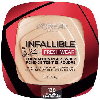 Loreal Paris Infallible Up to 24H Fresh Wear Foundation in a Powder 130 true beige - 0.31oz