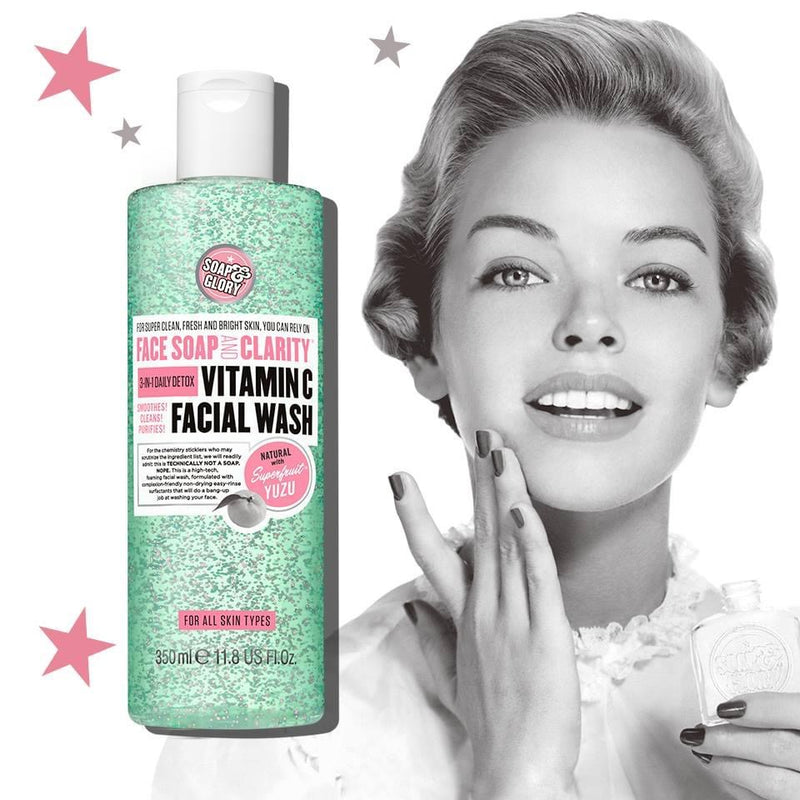 Soap And Glory Face Soap & Clarity 3-in-1 Daily Vitamin C Facial Wash 350ml