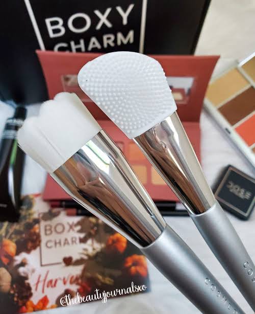 Cosmedix Cleansing Brush And Silicone Applicator 2 piece brush set