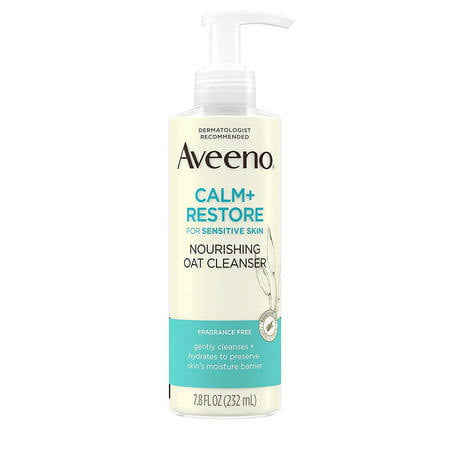 Aveeno Calm + Restore, Nourishing Oat Cleanser, Fragrance Free