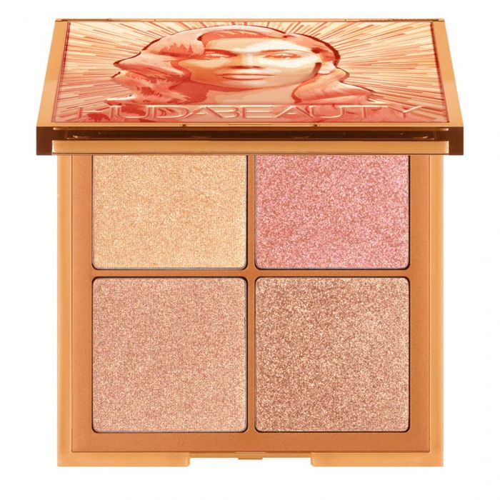 Huda Beauty Mini Glow Obsessions Highlighter Face Palette Medium